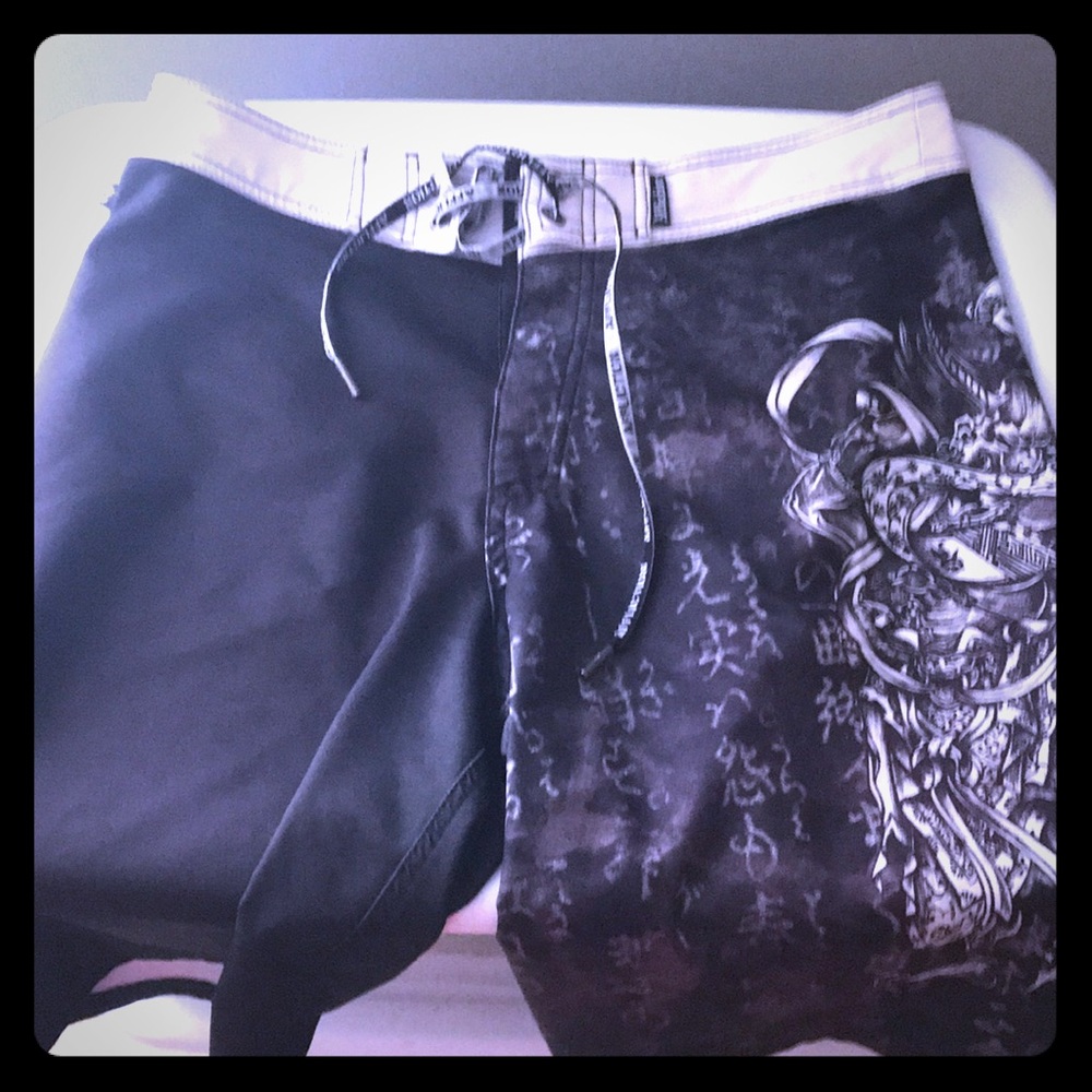 Affliction swim trunks